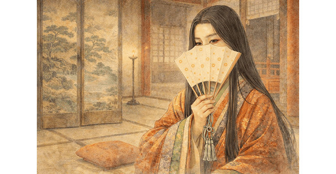 kawahori-ōgi and Heian aristocrats