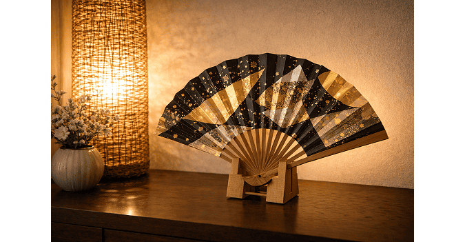 mage of a folding fan as interior design
