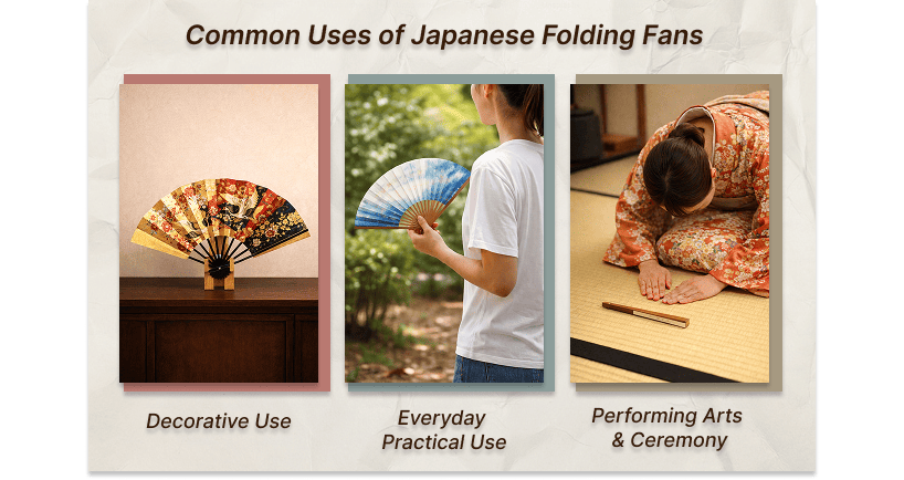 Common Uses of Japanese Folding Fans