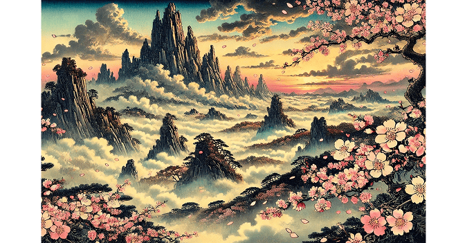 Abstract images of immortality and beauty