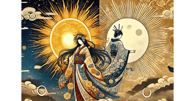 Amaterasu and Tsukuyomi