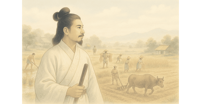 Images of the ancient emperor and Japan