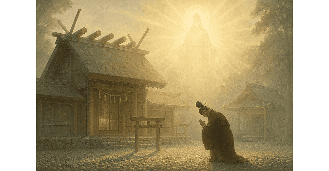 Image of the Emperor and Ise Shrine