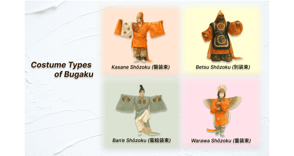 Costume Types of Bugaku