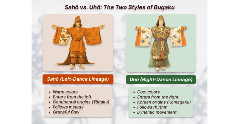 Sahō vs. Uhō: The Two Styles of Bugaku