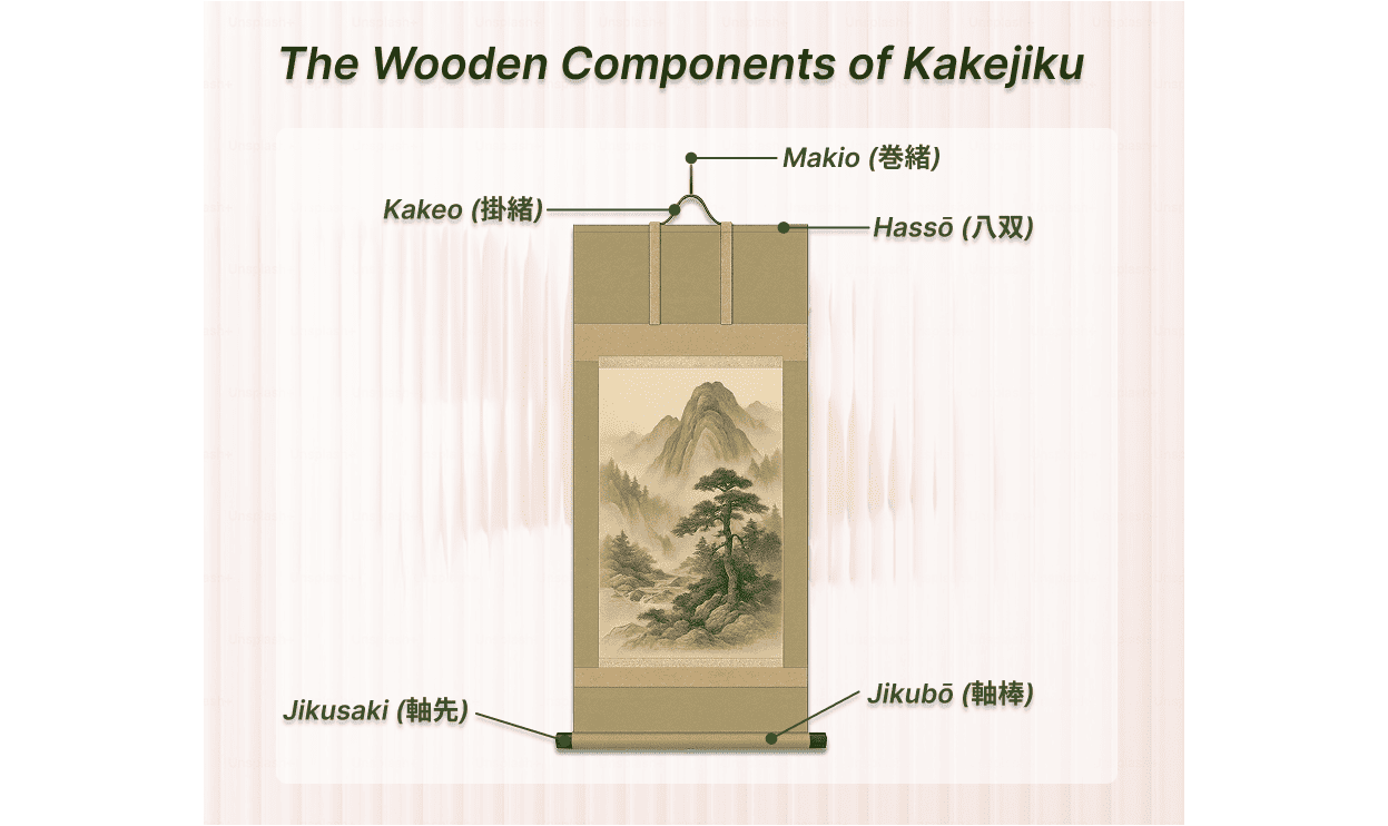 The Wooden Components of Kakejiku