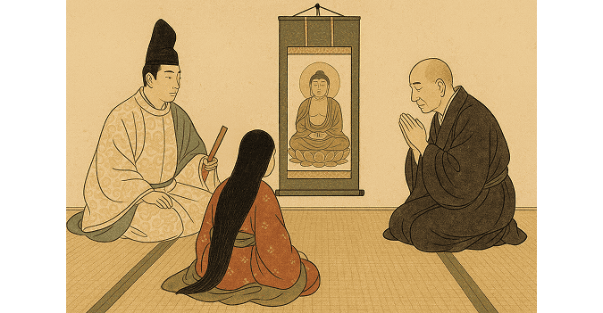 The image of kakejiku in Heian period