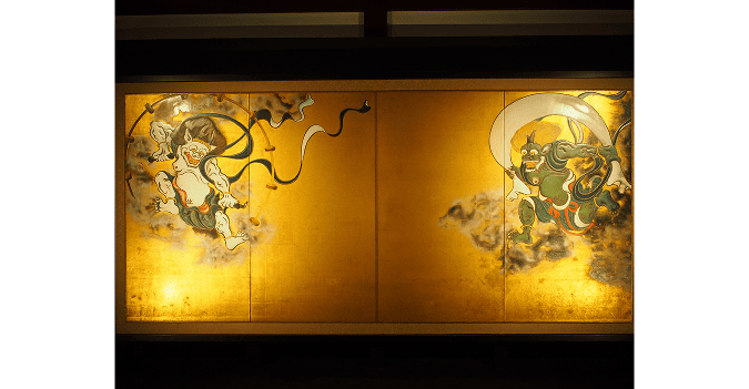 Fūjin Raijin-zu Byōbu (Tawaraya Sōtatsu)