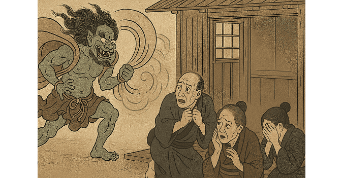 Fūjin as a epidemic god