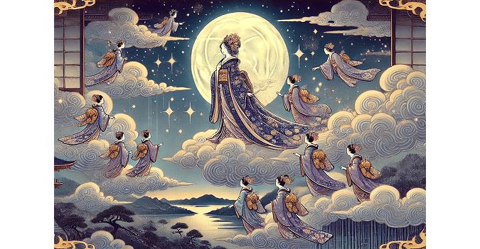 kaguya-hime rose into the heavens