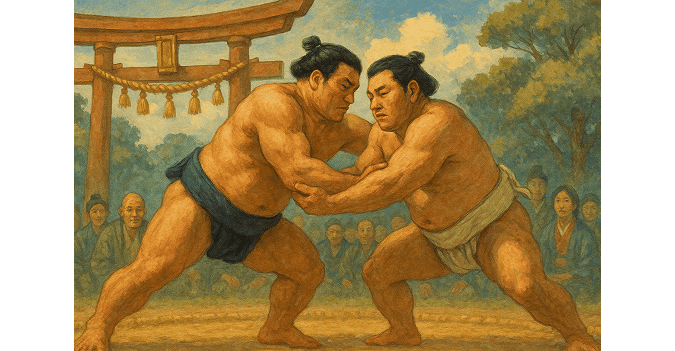 Image of a dedication bouts at a shrine