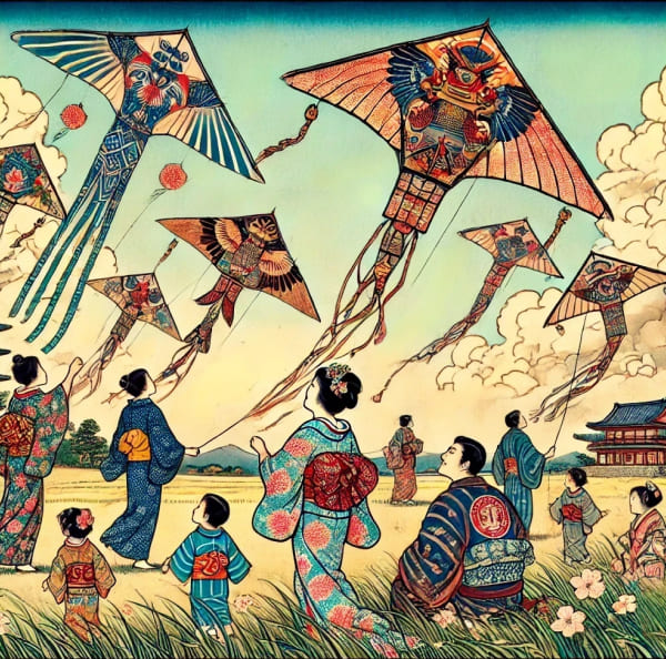 The Tradition of Kites in Japan: A Cultural Symbol Soaring Through History
