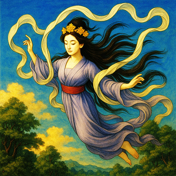 The Legend of the Feather Robe: A Celestial Encounter at Miho no Matsubara