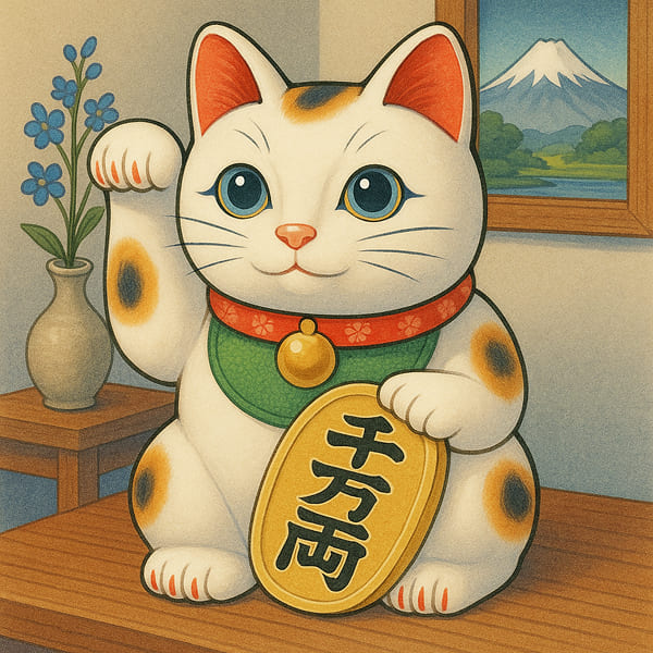 Maneki-Neko: The Lucky Cat Charm Bringing Fortune from Japan